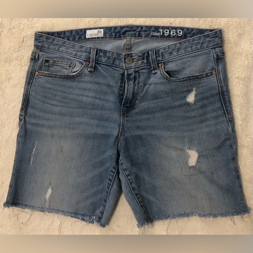 Jean short unisex color blue, brand Gap size 30